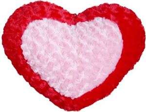 New Giant Heart Plush Pillow 15Inch Wide Great For Valentines Day Gift 