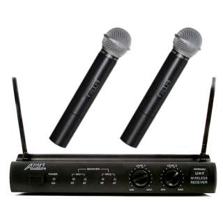 6032U UHF 2 Channel Karaoke Wireless Microphone System  