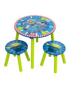 BUZZ LIGHTYEAR TOY STORY WOODEN TABLE & STOOLS SET NEW  