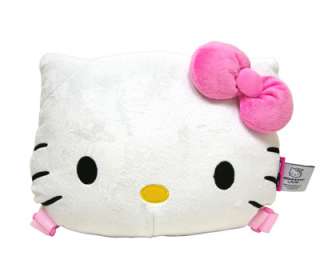 NEW Sanrio Hello Kitty Face Doll Kids Plush Travel Backpack Bag Pink 