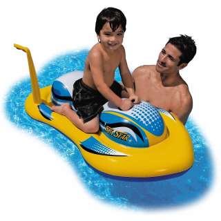   Inflatable Jet Ski Ride On Swimming Kiddie Pool Toy Kids Float Raft