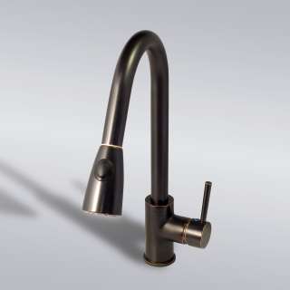   Pull Out Spray Swivel Spout Kitchen Sink Faucet Oil Rubbed Bronze New