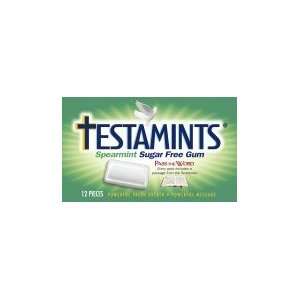 Testamints Sugar Free Spearmint Gum  Grocery & Gourmet 