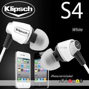 Klipsch IMAGE S4 WH WHITE In Ear Enhanced Bass and Noise Isolating 