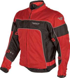 Fly Mens Cool Pro Mesh Motorcycle Jacket Red L  