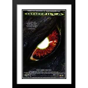 Godzilla 20x26 Framed and Double Matted Movie Poster   Style A   1998
