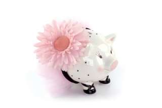 Features of Mud Pie Baby Perfectly Princess Large Ceramic Piggy Bank