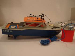 Schuco Original Polizei Boat Mowe 7 Remote Control NIB  