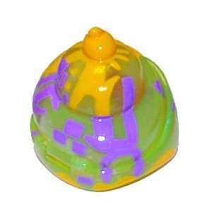   Green, Yellow & Purple Collectible Hermit Crab Shell Toys & Games