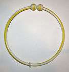 Yellow Leather Softball Seams Necklace Choker Jewelry  