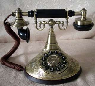 Paramount 1910 Antique phone Replica Vintage Duke Telephone Bronze 