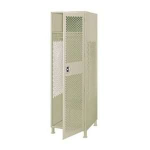  All Welded Gear Locker With Door And Legs 24x24x72 Putty 