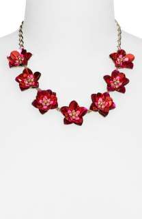 kate spade new york strawberry fields floral short necklace 