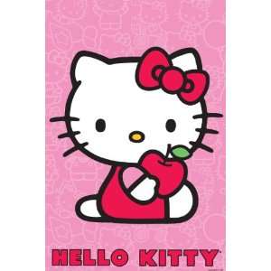  Hello Kitty Pink, Cartoon Poster Print, 24 by 36 Inch 