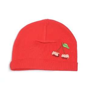  Red Cherries Applique Cotton Hat Baby