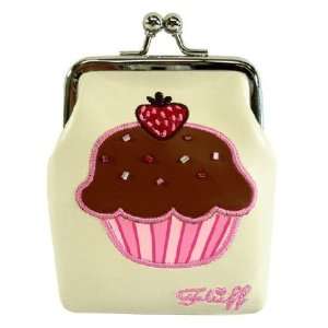  Fluff Coin Purse Sweet Shop Cupcake Chocolate by Claudette 