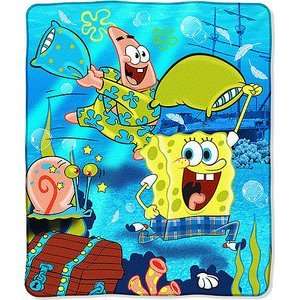  Nickelodeon   Spongebob Throw Blanket, 50 X 60 