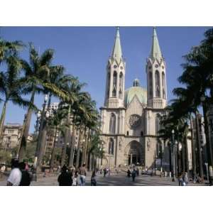City Cathedral, Sao Paulo, Brazil, South America Premium Photographic 