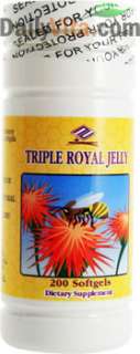 Bottles of Triple Royal Jelly Formula 200 Caps FRESH  