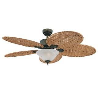   Indoor Ceiling Fan, Oil Rubbed Bronze with White Alabaster Glass Bowl