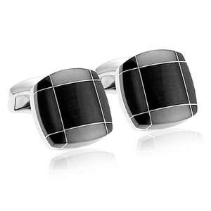  Tateossian Tartan Fusion Black Cufflinks CL RTCL 0029 