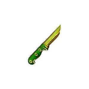  Green Hunting Knife Lapel / Hat Pin 