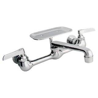 LDR 014 5400 Dual Metal Handle Wall Mount Laundry Faucet, Chrome