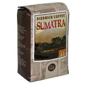 Diedrich Coffee, Sumatra, Decaf, WHOLE BEAN, 12 Ounce Bag  
