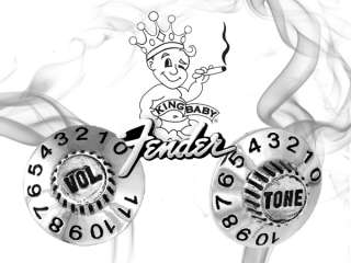 King Baby Studios FENDER Guitar dial Cufflinks 925  