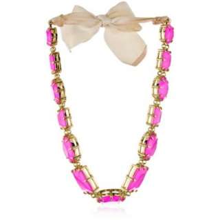 Kate Spade New York Crystal Kaleidoscope Necklace With Ribbon Tie 