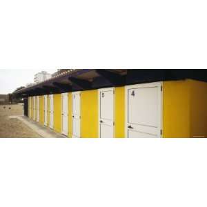  Facade of a Beach Hut, Lignano Sabbiadoro, Italy Stretched 