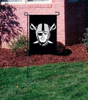 Oakland Raiders 15 x 10 1/2 Embroidered(Sewn) Team Garden/Window 