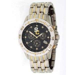 USC TROJANS NCAA MENS LEGEND SERIES WATCH WITH GOLD AND DIAMONDS 