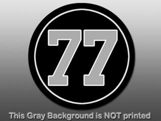 Round 77 Lyle Alzado Sticker  decal Oakland Raiders NFL  