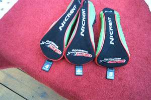 LOT OF 3 NEW NICKENT 3DX HEADCOVERS (4, 4+,5)  