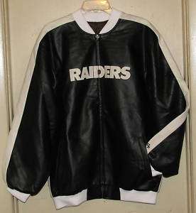 NFL Oakland Raiders Varsity Jacket M Black/White NEW  