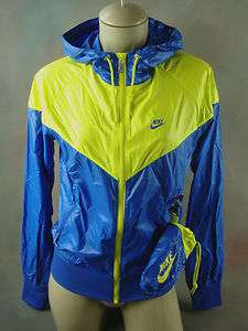 Nike Womens Windrunner Jacket Lightweight Running Tennis Blue Sonic 