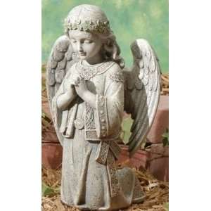  12.25 Kneeling Girl Angel Statue with Celtic Design (6266 