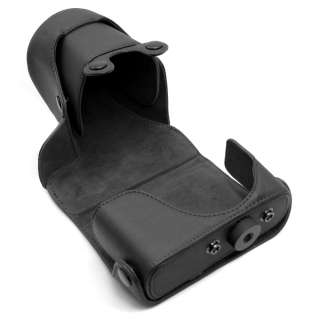 Black PU leather Camera Case Bag Cover for Nikon J1 10 30mm 30 110mm 
