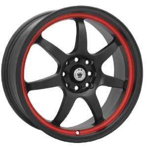 15x6.5 Konig Forward (Matte Black w/ Red Stripe) Wheels/Rims 4x100 