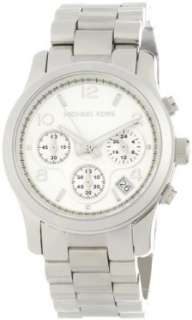  Michael Kors Watches Silver Chronograph Runway Michael 