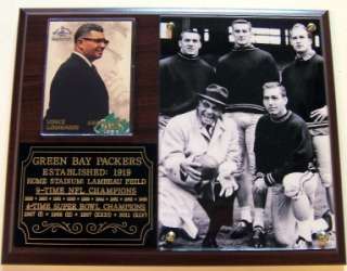   Green Bay Packers All Time Legends NFL Photo Card Plaque HOF  
