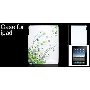   Gino White Flower Design Hard Case Shell for Apple iPad 1 Electronics
