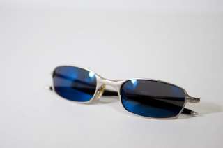 Oakley Square Wire 2.0 Silver/Ice Polarized Iridium Sunglasses RARE 