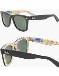   RAY BAN WAYFARER RARE PRINTS NYC METRO Sunglasses   RB2140 1028 (50mm