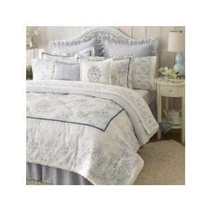  Laura Ashley Beauport 12 Pc King Comforter Set Toile