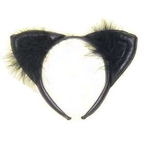  Rubies Costume Co 3577 Faux Leather Black Cat Ears Toys 