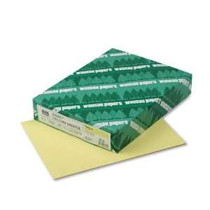Vellum Bristol Cover Stock, 67lb, Canary Yellow, Letter, 250 Sheets 