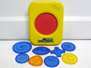 Vintage 1988 Travel Spirograph   Includes 8 Gears   Classic Fun  