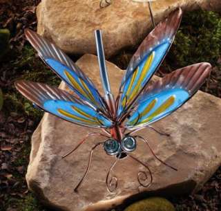 Dragonfly Art Glass Outdoor Garden Sculptures Yard Decor Art NEW I4925 